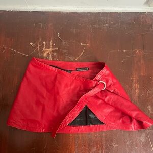 Plein Sud Leather Skirt